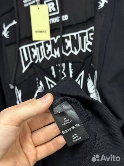 Худи Vetements hardcore patch