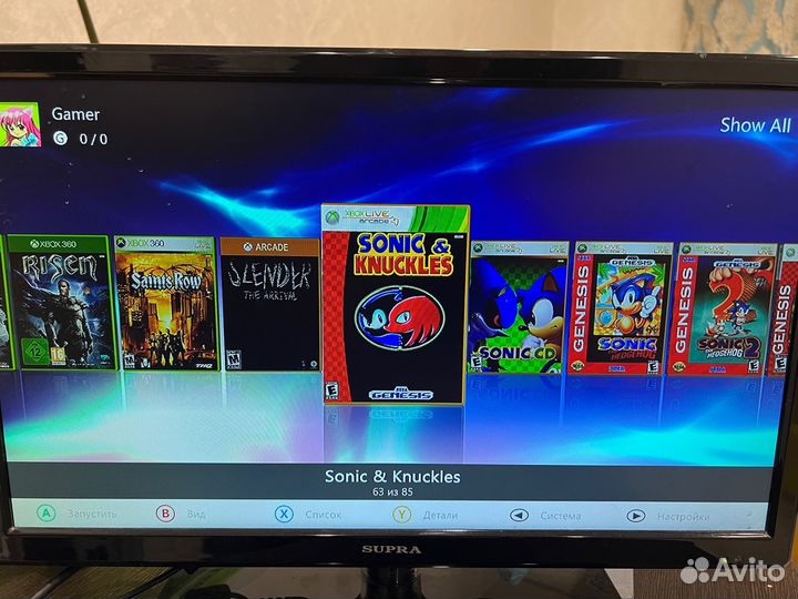 Xbox 360 прошит (freeboot) установлено 85 игр