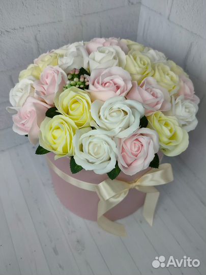 Букеты из мыльных роз