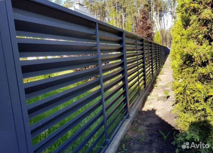 Забор жалюзи