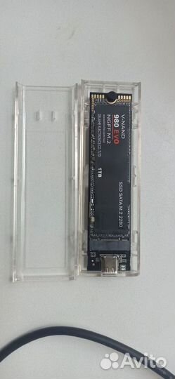 SSD m2 SATA 1TB + Внешний бокс для SSD m2