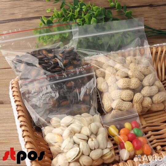 Пакеты zip lock 250х300 мм, 35 мкм, 50 шт./упак