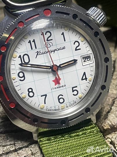 Наручные часы Восток Командирские. 17 камней. СССР