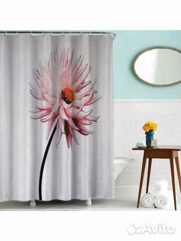 Шторка для ванной тканевая (180*200 см) 