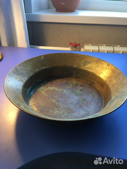 Латунный таз для варенья