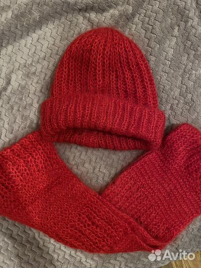 Комплект шапка, шарф