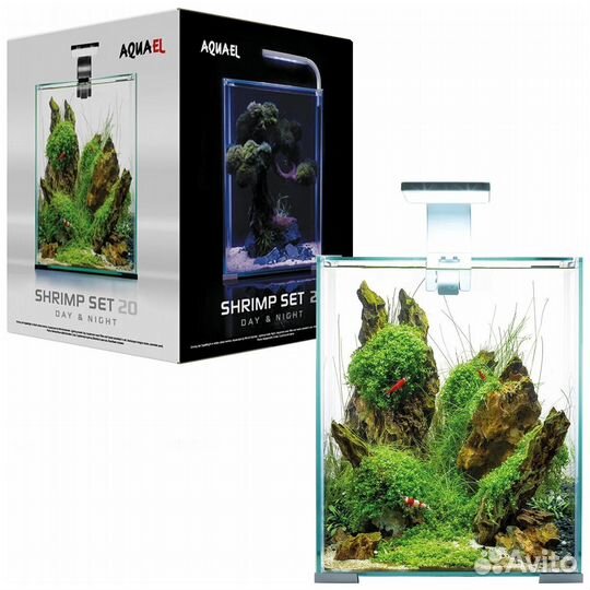 Аквариум Aquael Shrimp Set smart LED 19л