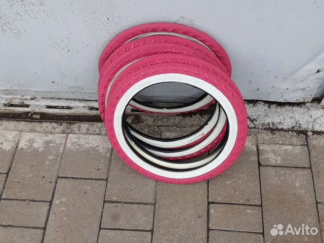 Розовые покрышки для велосипеда 16