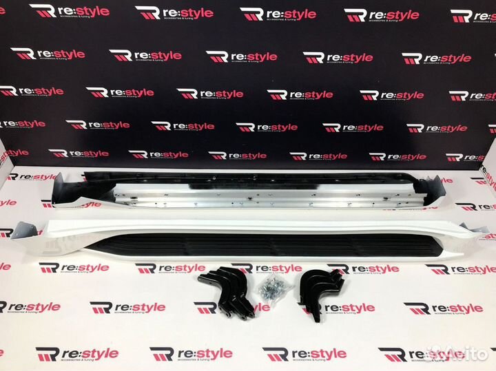 Подножки Lexus LX450d с16г Белые