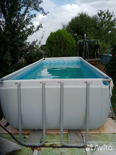 Каркасный бассейн прямоугольный бу