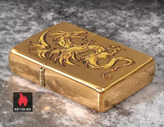 Zippo. Golden Dragon/ Золотой дракон. Коллекц. NEW