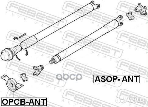 Крестовина карданного вала 24X74.50 asopant Febest