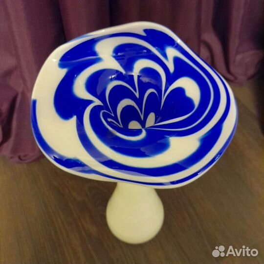 Ваза цветное стекло Чехословакия времён СССР