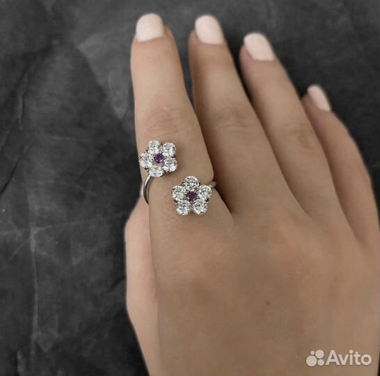 Кольцо серебро 925