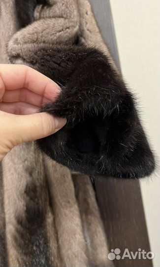 Шуба норковая с капюшоном 48 50