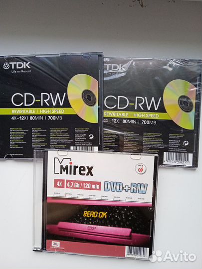 Диски чистые CD, DVD