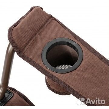 Кресло складное helios, коричневое, до 150 кг