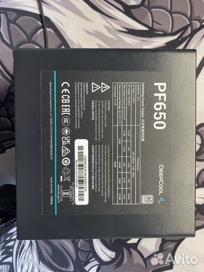 Блок питания deepcool pf650