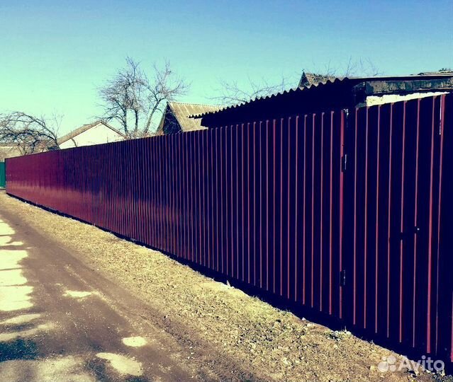 Забор из профнастила