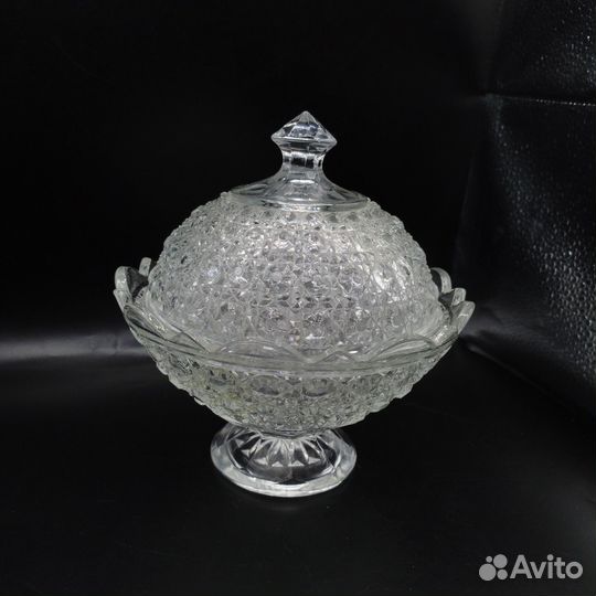 Конфетница Сахарница Бонбоньерка Ваза Хрусталь