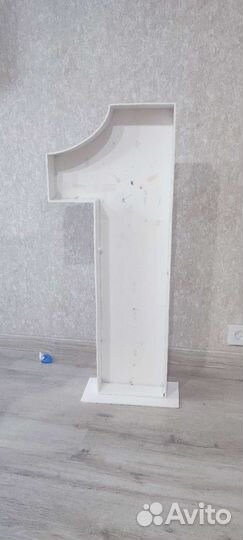 Цифра 1 на годик (без шаров)