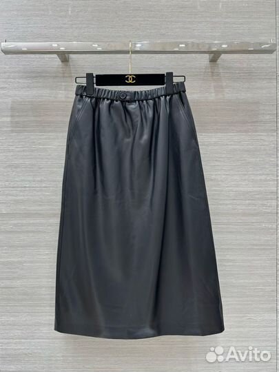 Кожаная юбка MM6