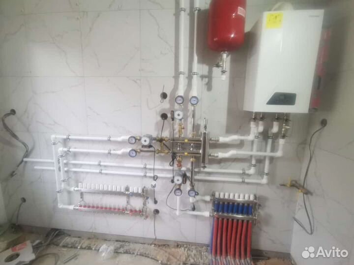 Монтаж отопления и водоснабжения под ключ