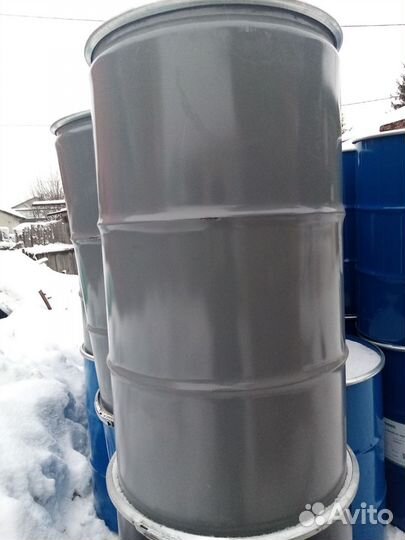 Бочка металлическая 200л с крышкой
