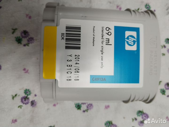 HP 82 C4913A Yellow 69ml, 2014г