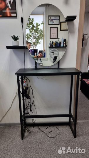 Парикмахерское зеркало бу лофт