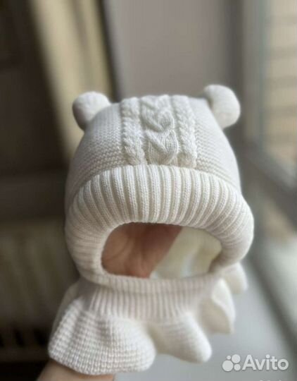 Шапка шлем журавлик