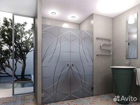 Стеклянная душевая кабина