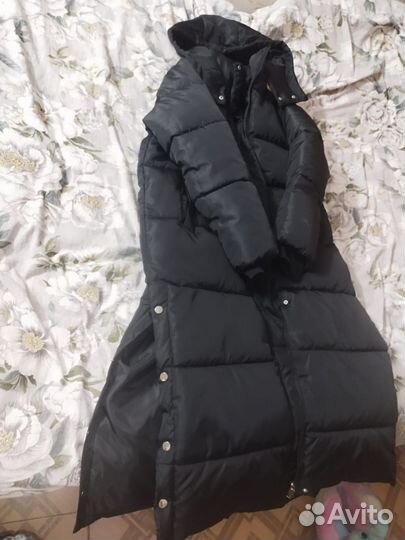 Пуховик зимний женский м 44 46 черный