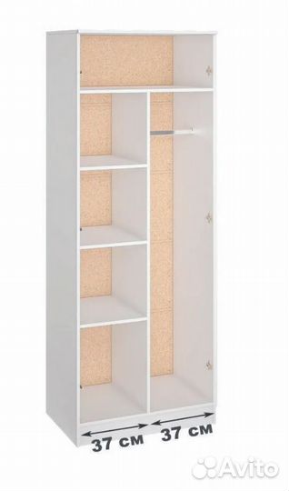 Шкаф распашной новый белый 80см