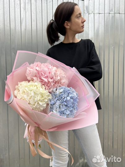 Букет «микс из гортензий»