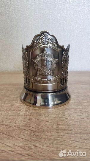 Подстаканник никелированный 