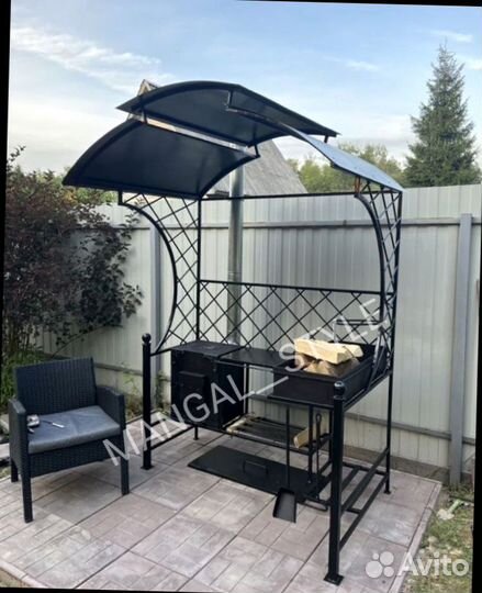 Мангал с крышей