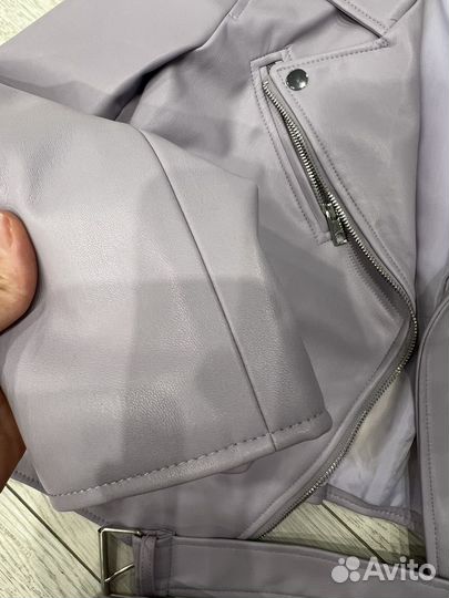 Кожаная куртка zara