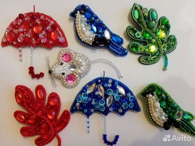 Брошь ручной работы