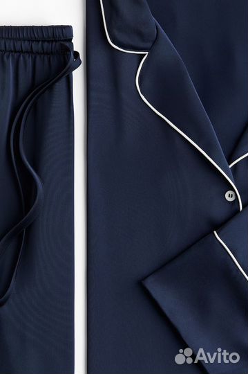 Шикарная атласная пижама H&M размер м