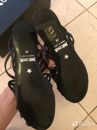 Кожаные босоножки Cavalli 35 оригинал новые