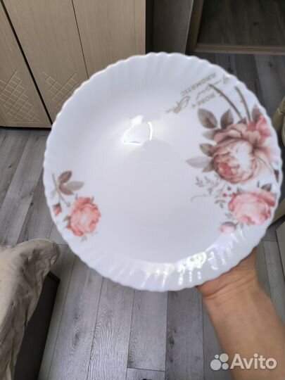 Набор тарелок, Чайная роза. Новый