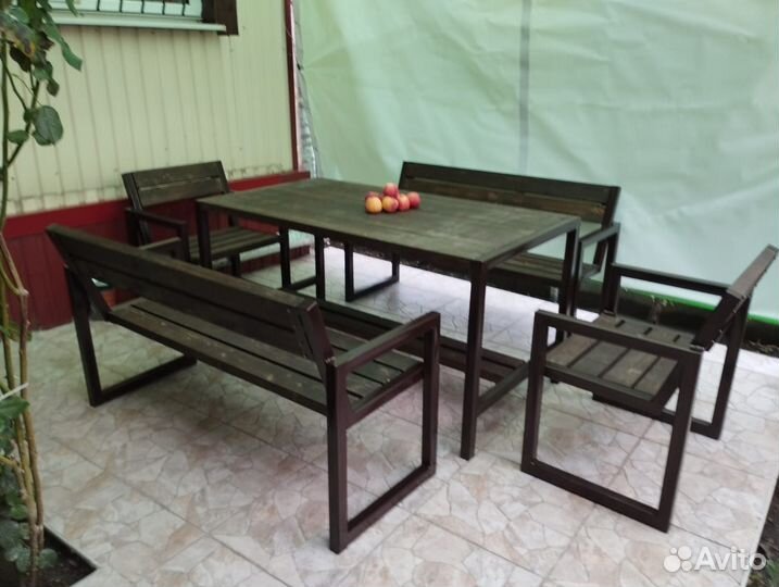 Садовая мебель в стиле Лофт