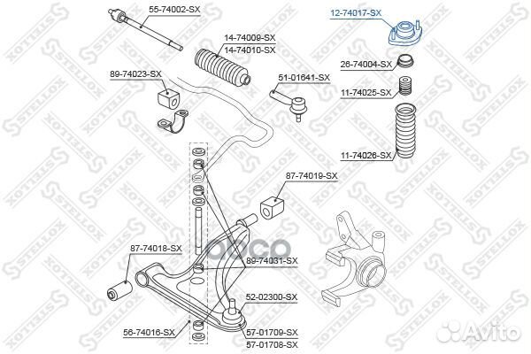 Опора амортизатора переднего Nissan Micra/Marc