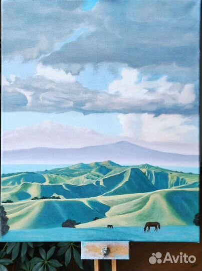 Картина маслом на холсте, 38х46см