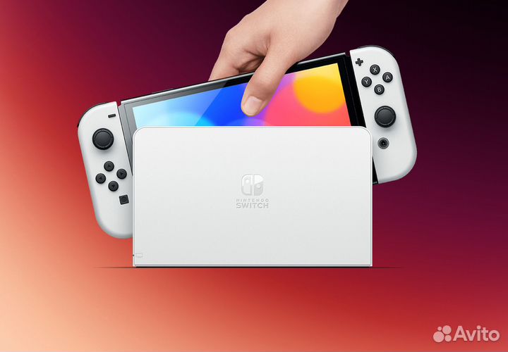 Игровая приставка Nintendo Switch oled (Белая)