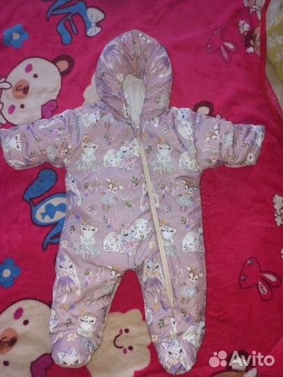 Конверт на выписку для девочки зимний