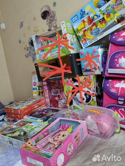 Новые детские игрушки (цены разные)