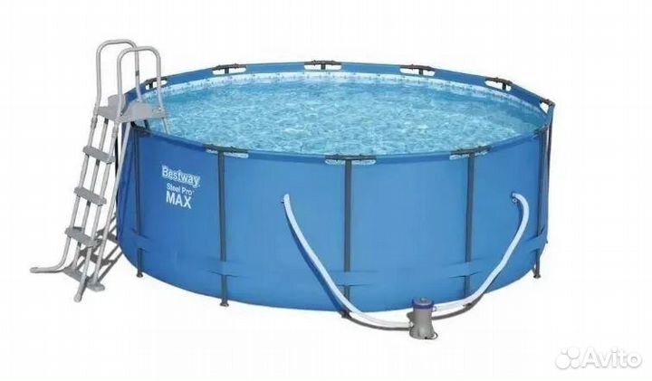 Бассейн каркасный круглый с аксессуарами 366х133