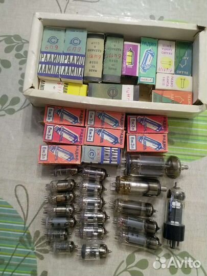 Радиолампы СССР новые в коробках